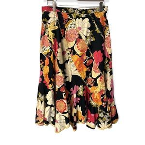 Inner Child unique bold floral and fairy print scalloped skirt